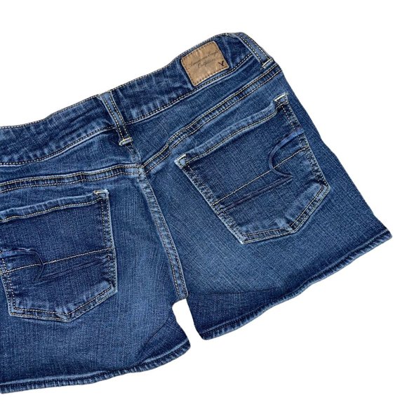 American Eagle AEO Medium Wash Pockets Shorts Womens 2 - Picture 6 of 7